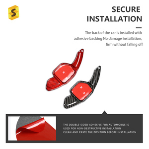 Embellecedor <span class=keywords><strong>Interior</strong></span> de Coche ES, Accesorios de <span class=keywords><strong>Interior</strong></span> de Coche, Levas de Cambio para Volante para <span class=keywords><strong>Leon</strong></span> <span class=keywords><strong>Cupra</strong></span> MK3, Piezas de Coche en Fibra de Carbono - Product Image 6