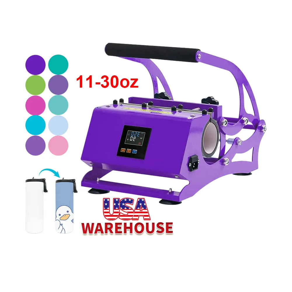 After-sale protection sublimation machine 11-30oz mugs tumblers glass USA warehouse Mug Press For DIY Sublimation Printing