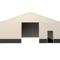 SG4350-H415 Entrepôt préfabriqué économique, structure en acier pour usine, garage préfabriqué en gros