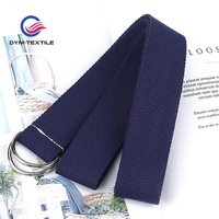 Ceinture tactique en toile en gros d'usine, ceinture en sangle tissée à double anneau en D