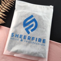 Bolsas de Plástico con Cierre Zip Personalizadas con Logo para Camisetas, Bolsas Resellables con Cremallera Acabado Mate Esmerilado para Embalaje de Ropa