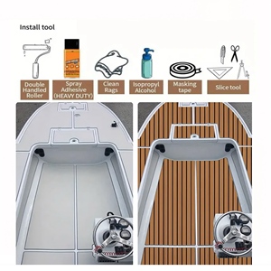 Anh Hùng không thấm nước EVA bọt Faux vật liệu gỗ tếch <span class=keywords><strong>decking</strong></span> bền du thuyền thuyền sàn Marine Grip <span class=keywords><strong>decking</strong></span> - Product Image 5