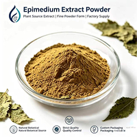 Poudre d'icariine de qualité alimentaire à 10 %, extrait d'Epimedium, extrait de Horny Goat Weed pour compléments alimentaires, capsules de bien-être, matière première