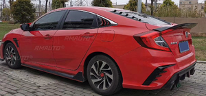 Pour Honda Civic 10ème génération 4 portes 2016 2017 2018 2019 2020, kit carrosserie aileron arrière, plastique ABS, aileron de coffre arrière, accessoires de voiture - Product Image 6