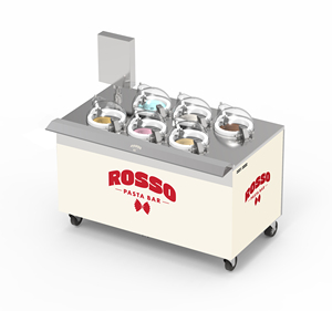Equipo para Heladería y Cafetería, Máquina de Helado Comercial Miles Galaxy Pro V6 de 6 Recipientes, Modelo de Barra, Tipo Exhibidor, Congelador para Helados - Product Image 1