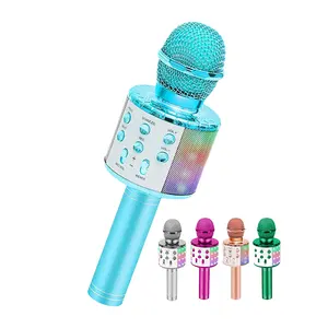 Professionnel Ws858 Microphone sans fil haut-parleur Microphone à main micro karaoké lecteur de musique enregistreur de chant Microphone Ktv