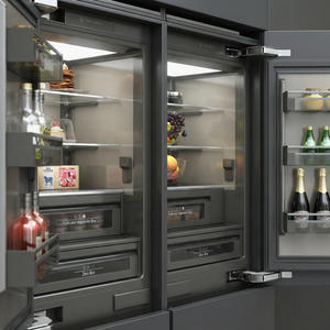 Réfrigérateur américain à portes françaises en acier inoxydable, sans givre, avec congélateur inférieur, <span class=keywords><strong>distributeur</strong></span> d'<span class=keywords><strong>eau</strong></span> et machine à glaçons, économe en énergie pour la maison - Product Image 2