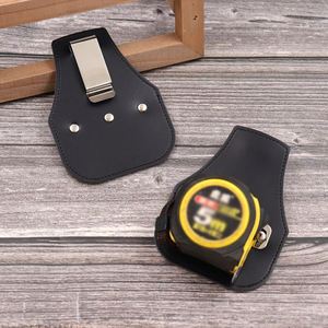 Funda de cuero PU duradera para cinta métrica, soporte para colgar en la cintura, bolsa para cinta métrica, funda para electricistas, carpinteros y actividades al aire libre - Product Image 4