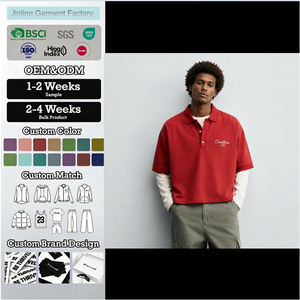 T-shirt OEM Vegan <span class=keywords><strong>Rouge</strong></span> Col V 70% Coton 220g Oversize avec Impression au Dos – Polos Vierge Performance pour Hommes - Product Image 1