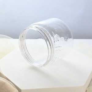 Canned Food Grade Jar Custom Neck Size 68/400 Cookie Nuts Candy Jar PET 180ml Plastic Jars