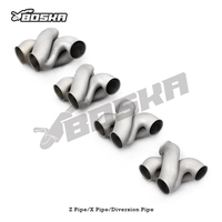 Tuyaux d'échappement en Z à dérivation automatique pour tous les modèles de voitures, super sport, tuyaux X 2,5/2,75/3/3,5 pouces en acier inoxydable, impression 3D