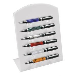 White Acrylic Detachable <b>Display</b> <b>Stand</b> for Pens 3mm Thickness Modern Style for Retail Home or <b>Shop</b> Use - Product Image 1