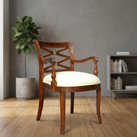 Fauteuil de détente moderne en bois de noyer et d'acajou avec revêtement en cuir, non pliable, meubles pour la maison, pour le salon