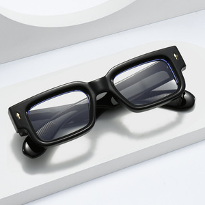 Nouvelles <span class=keywords><strong>lunettes</strong></span> anti-lumière bleue rectangulaires à monture épaisse pour femmes <span class=keywords><strong>2023</strong></span>, style coréen, pour verres de prescription - Product Image 3