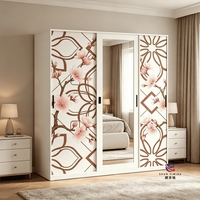 Armoire en acier imprimé de qualité supérieure, armoire de rangement pour vêtements en métal durable avec revêtement antirouille