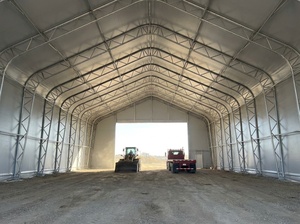 Carpa de Almacenamiento de Doble Estructura Galvanizada por Inmersión en Caliente, Resistente a los Rayos UV, de PVC de 610 g, para Almacenamiento en Regiones con Nieve Intensa - Product Image 6