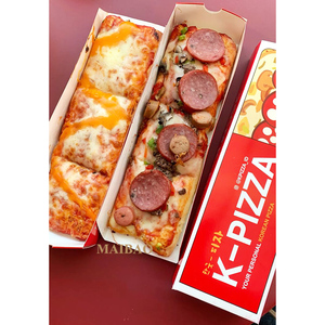 Caja de Pizza Rectangular Coreana Personalizada con Cajón Deslizante, Caja para Corn Dogs, Empaque para Llevar, Caja de Cartón para Alimentos, Caja para Sándwiches - Product Image 4