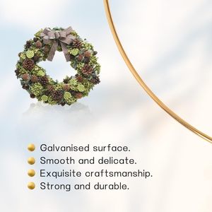 Fabricant Dreamcatcher Supplies – Anneaux floraux <span class=keywords><strong>en</strong></span> métal macramé de différentes tailles <span class=keywords><strong>pour</strong></span> la confection de décorations murales - Product Image 2