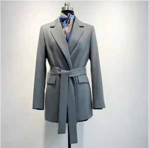 Wholesale 2024 Spring Elegant Commuter Style Long Sleeve Personalized Side Lace Front Design Women's Dress Suit