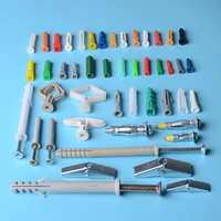 Assortiment d'ancres et de vis pour cloisons sèches en métal conformes à la norme ISO, tête ovale, sans perçage