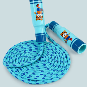 Karikatür ahşap saplı pamuk örgülü atlama ipi çocuklar için <span class=keywords><strong>2</strong></span>.7m uzunluk yaşları <span class=keywords><strong>2</strong></span>-13 - Product Image 5