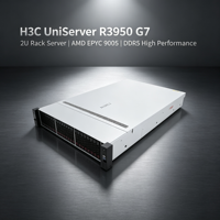 Server Rak Berakselerasi GPU 10 Slot PCIe5.0 Dukungan Hard Disk Multi Tipe Kontrol Kipas Cerdas Server Rak Mount 2U R3950 G7