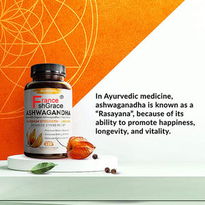 Ashwagandha Capsules Comprimés Supplément aux herbes Végétalien Sans Gluten Biologique Sans OGM Soutient l'Endurance de l'humeur Ashwagandha - Product Image 2