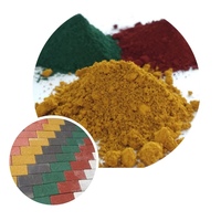 Fabricants en gros oxyde de fer jaune 313 pigment ciment couleur brique plancher chaussée peinture extérieure brique chaussée
