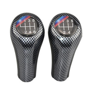 Pomo de palanca de cambios de fibra de carbono para BMW E46 5ª y 6ª marcha, diseño ergonómico, logotipo personalizado - Product Image 5