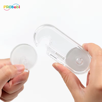 Verrou de sécurité pour portes de placards pour bébés, en matériau PC GC007, double protection, loquet de sécurité pour meubles, sécurité anti-ouverture pour enfants