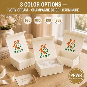Caja de Regalo de Papel de Materiales Reciclados con Cierre Magnético Rígido de Lujo para Perfumes, Cosméticos y Cuidado de la Piel, Impresión en Relieve, Logotipo Personalizado - Product Image 2