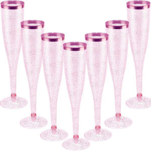 Hot Bán Nhựa Khá Đảng Cup Thiết Kế Đơn Giản Xách Tay Rượu Vang Cup Nhựa Rượu Sâm Banh Sáo Cho Đảng Đám Cưới - Product Image 4