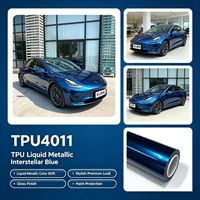 Película Protectora de Pintura TPU Líquida Metálica Azul Interestelar, Película de Protección de Carrocería, Película TPU para Automóvil, Película Antiarañazos para Automóvil