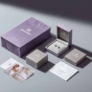 Tiroir à bijoux kraft haut de gamme personnalisé boîte-cadeau stockage de mode éponge emballage en daim pour bracelets colliers boucles d'oreilles bagues - Product Image 1