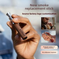 Cigarrillos de Madera con Sabor a Café, Personalizables, Resistentes al Viento, con Logotipo Personalizable, para Dejar de Fumar