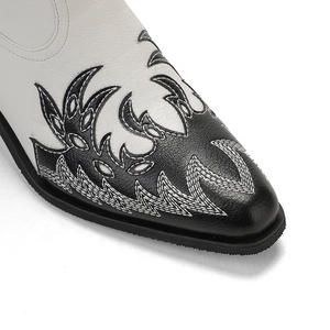 <strong>Women's</strong> Embossed Vintage Style Western Pointed <strong>Toe</strong> <strong>Cowboy</strong> <strong>Boots</strong> Floral Pattern Knee-High <strong>Boots</strong> for Ladies All Seasons - Product Image 6