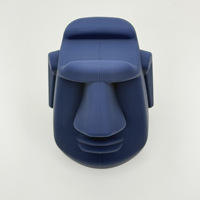 Support de lunettes créatif en forme de tête humaine, motif de dessin animé minimaliste, support de lunettes de bureau, rangement, ornement en silicone