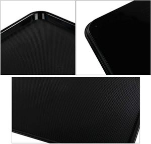 ถาดเสิร์ฟเมลามีนสีขาวดำเรียบง่ายทันสมัยแข็งแรงทนทานขายส่งหลายขนาด - Product Image 4