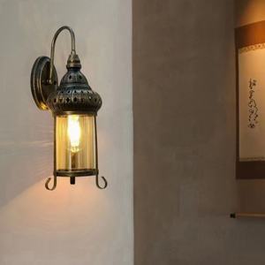 Lanterne murale vintage avec crochet de berger en métal, lampe suspendue de jardin pour chemin pelouse cour porche - Product Image 6