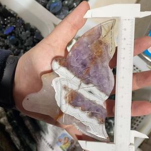 Precio al por mayor artesanías de piedras preciosas talladas a mano amatista natural ágata de encaje musgo ágata Hada espeleología para Decoración - Product Image 6