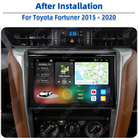 Stereo Mobil Portabel untuk Hilux Fortuner 2 2015-2022, Layar QLED 2K, Android 13 8-Core, GPS Terintegrasi, Amplifier