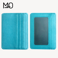 Portefeuille de permis de conduire MO PU tendance, porte-cartes, porte-monnaie, pince à cartes de crédit et professionnelles, ultra-mince 9,3 mm, étui à cartes en cuir pleine fleur