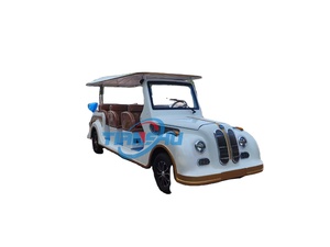 Auto Elettrica Classica di Design Bianco a 3 File e 11 Posti con Carrozzeria Grande, Marca TIANSHU, Certificata CE, Produttore Cinese - Product Image 1