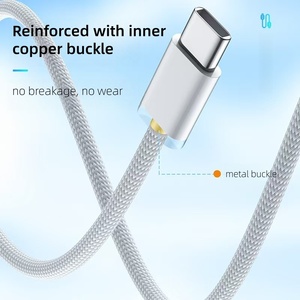 Usine en gros 1M 2M PD 60W Type C à Type C câble de charge câble de données téléphone portable/<span class=keywords><strong>Smartphone</strong></span>/montre câble de charge rapide - Product Image 6