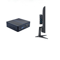 Mini PC Industrial sin Ventilador de Aleación de Aluminio NUC J1900/J4125 de Cuatro Núcleos, 4K, Doble NIC, 2 Puertos LAN, Mini PC de Escritorio