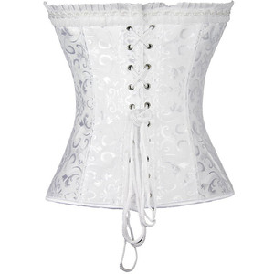 Chuangerm OEM 2026 Nuevo Top Corsé Jacquard para Boda con <span class=keywords><strong>Escote</strong></span> <span class=keywords><strong>Corazón</strong></span>, Volantes y Ajuste Extremo en la Cintura para Mujer - Product Image 4
