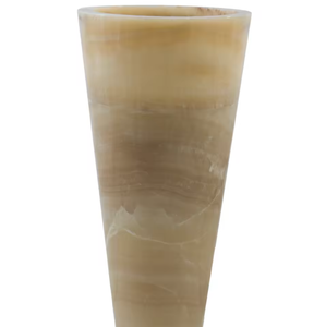 Bali Onyx Oval Hand Wash Vessel Sink Semi Pedestal <b>Basin</b> with 1 Year Warranty Natural Stone Luxury Bathroom - Product Image 4