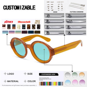 Custom Round Eyeglasses Frames Vintage Full Rim Optical <b>Eyewear</b> Unisex Fashion Spectacle Frame - Product Image 3