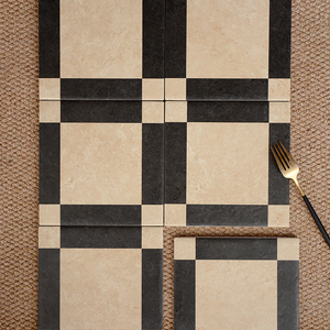 Retro màu be đá hoa văn gạch 200*200mm không trơn trượt cho nhà bếp phòng tắm nhà khách cho nhà hàng cà phê chuỗi cửa hàng - Product Image 5