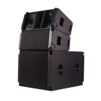 Enceinte Line Array passive professionnelle en bois à double haut-parleur de 10 pouces avec une puissance de sortie de 800W/1000W pour une utilisation en extérieur et sur scène
